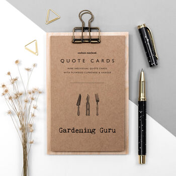 Gardener Gift; Gardening Quote Cards, 4 of 8