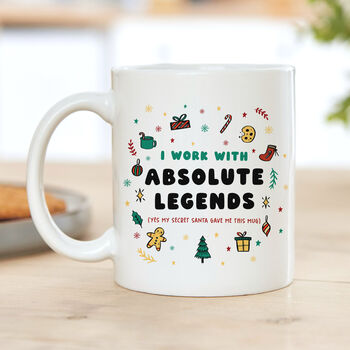 Funny Work Secret Santa Mug Office Christmas Gift, 2 of 3