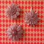Red And White Stripy Paper Fan Decoration Kit, thumbnail 1 of 5