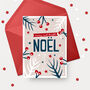 Christmas Card Noel. Single Card Or Pack Of Six, thumbnail 1 of 3