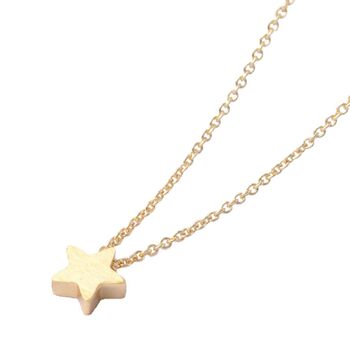 Star Necklace In Matt Gold/Silver, 2 of 8