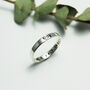 Women's Silver Engraved Personalised Ring, thumbnail 9 of 12