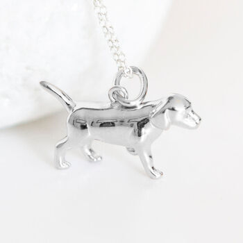 Personalised Sterling Silver Labrador Necklace, 2 of 9
