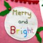 Merry And Bright Christmas Banner/Pendant, thumbnail 4 of 10
