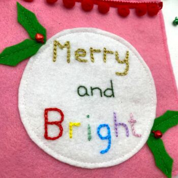Merry And Bright Christmas Banner/Pendant, 4 of 10