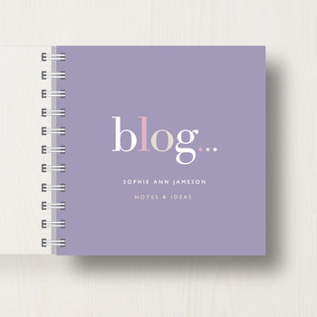Personalised Blogger's' Small Notebook, 7 of 10