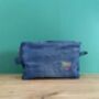 Recycled Denim Wash / Cosmetic Bag Made From Jeans, thumbnail 1 of 3