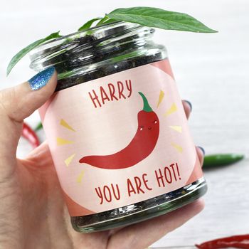 Personalised Hot Chilli Jar Grow Kit, 8 of 12