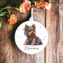 Personalised Yorkshire Terrier Hippie Decoration, thumbnail 1 of 2