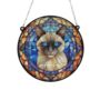 Cat Siamese Stained Glass Effect Suncatcher, thumbnail 2 of 3