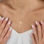Personalised Cross Necklace For Women, thumbnail 6 of 10