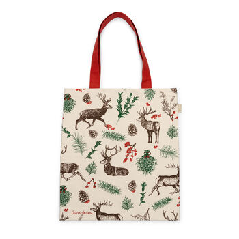 Christmas Reindeer Tote Bag, 4 of 5