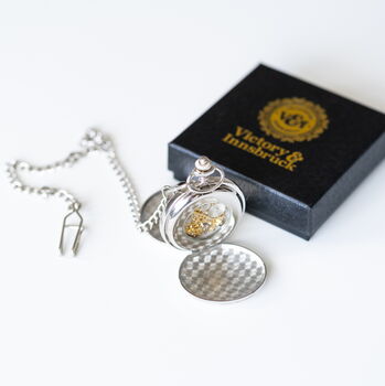 Double Hunter Pocket Watch Silver; The Clasper, 7 of 8