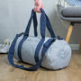 Personalised Holdall. Geometric Design With Initials, thumbnail 1 of 4