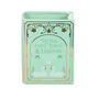 Green Book Shaped Ceramic Flower Vase With Gold Finish, thumbnail 8 of 9