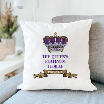 Queen's Platinum Jubilee Cushion, 2 of 2