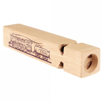 Personalised Engraved Traditional Wooden Train Whistle, 4 of 4