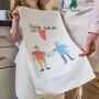 Personalised Child's Drawing Tea Towel, thumbnail 1 of 7