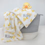 Personalised Chick Comforter And Blanket Set, thumbnail 2 of 6
