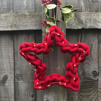 Giant Felted Wool And Wire Star, 5 of 12
