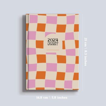 2024 Diary | A5 Hardcover Week To View | Checks, 11 of 11