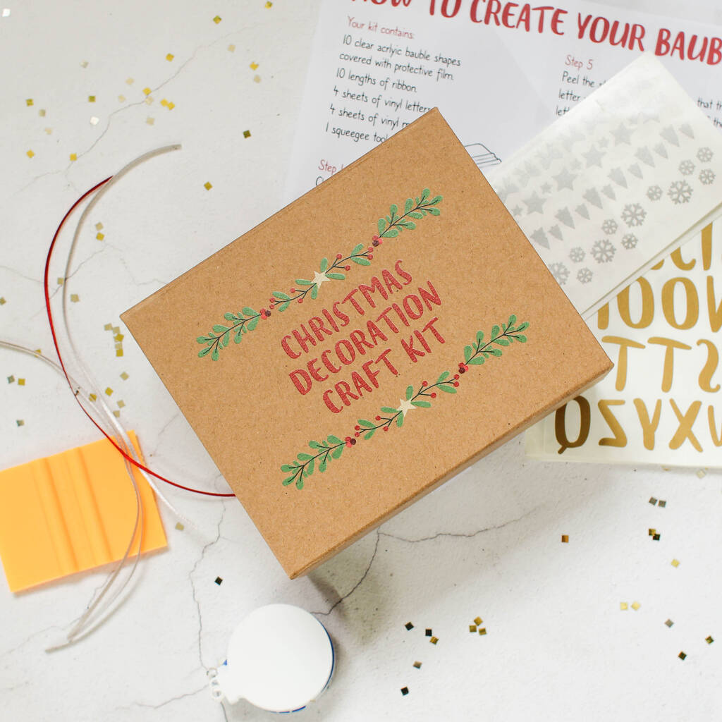 Christmas Decoration Craft Kit By Rocket and Fox  notonthehighstreet.com