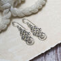 Sterling Silver Celtic Coventina Earrings, thumbnail 1 of 5