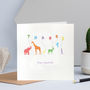 Personalised Thank You Cards With Animals, thumbnail 2 of 4