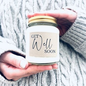 'Get Well Soon' Scented Natural Soy Candle, 2 of 7