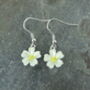 Yellow Primrose February Birth Flower Drop Earrings, thumbnail 3 of 5