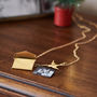 Personalised Photo Envelope Necklace With Bird, thumbnail 2 of 8