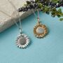Sunflower Solid Or Gold Vermeil Silver Charm, thumbnail 2 of 10