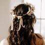 Pax Boho Dried Flower Crown Wedding Headband, thumbnail 5 of 5