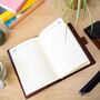 Personalised Premium Leather Refillable A5 Diary With Pen Holder, thumbnail 3 of 10