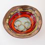Handmade Ceramic Gold Multicolour Sunset Ring Dish, thumbnail 2 of 6