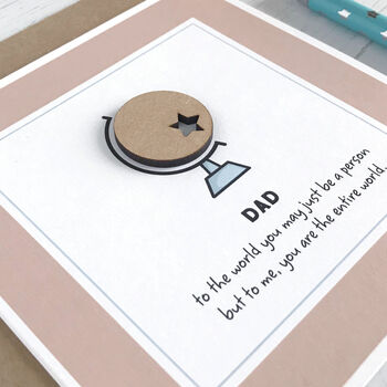 You Are The World, Father's Day Globe Card, 3 of 5