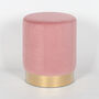 Round Stool In Pink Or White, thumbnail 1 of 6