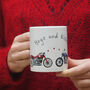 'Hogs And Kisses's' Biker's Mug Valentine Gift, thumbnail 1 of 3