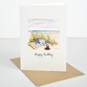 Personalised Beach Seascape Card, 2 of 5