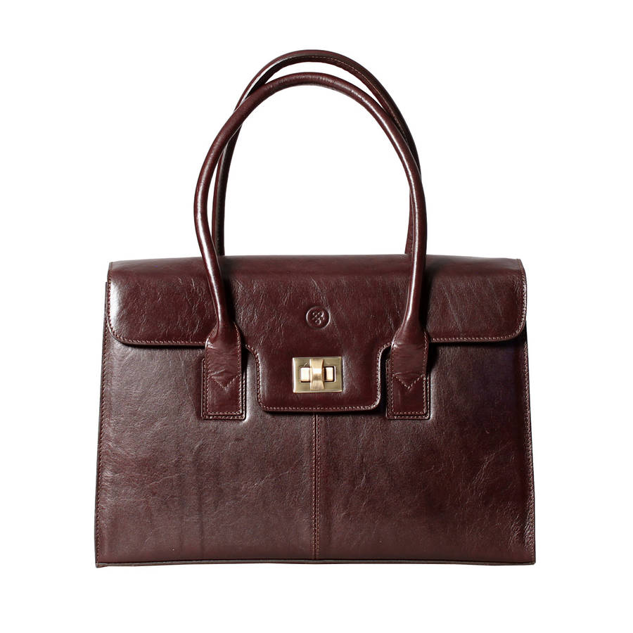 Ladies Large Leather Laptop Work Bag. &#39;the Fabia&#39; By Maxwell Scott Bags | www.waterandnature.org