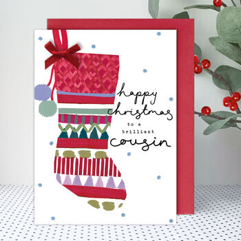 Cousin Happy Christmas By Stop The Clock Design | notonthehighstreet.com