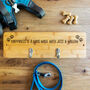 Personalised Dog Lead Hook Holder Happiness Is A Long Walk With, thumbnail 4 of 5