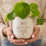 Personalised 7th Copper Anniversary Plant Pot | Optional Copper Metallic Paint Infill, thumbnail 3 of 8