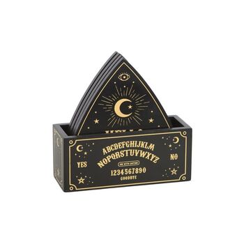 Mystical Black Talking Board Coaster Set, 5 of 5