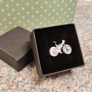 Bicycle Lapel Pin Badge With Gift Box, 5 of 5
