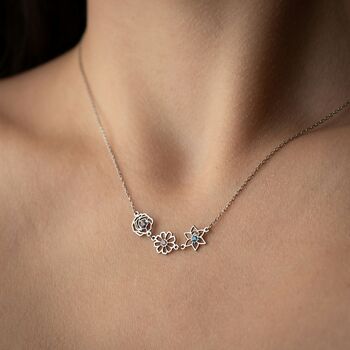 Personalised 'Family Bouquet' Birthstone Flower Necklace, 3 of 11