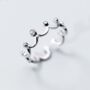Sterling Silver Princess Crown Adjustable Ring, thumbnail 1 of 5