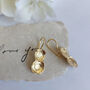 Sweet Daisy Dangling Earrings Gold Plated, thumbnail 6 of 9