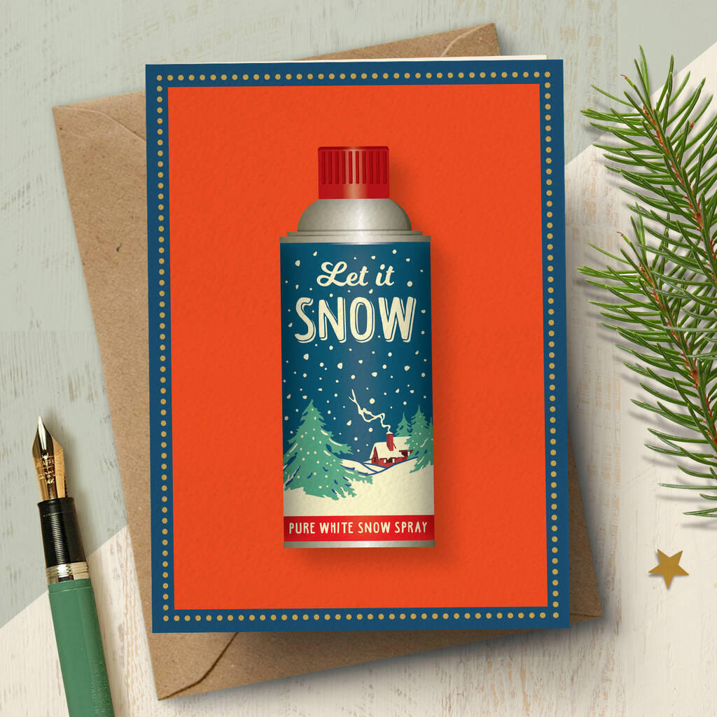 ‘Let It Snow’ Funny Christmas Card, 1 of 3