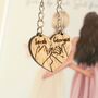 Personalised Pinky Promise Keyrings – Custom Friend And Couples Matching Keychains, thumbnail 4 of 4